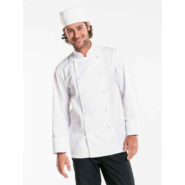 Chaud Devant Koksbuis | Hilton Poco White | Wit | Rechte pasvorm | Lange mouw | Heren