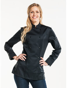 Chaud Devant Koksbuis | Lady Comfort Black | Zwart | Getailleerde pasvorm | Lange mouw | Dames