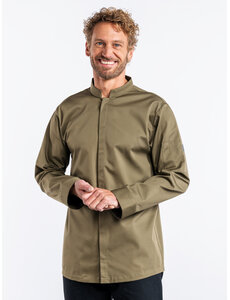 Chaud Devant Koksbuis | Sabor Dark Olive | Groen | Rechte pasvorm | Lange mouw | Heren