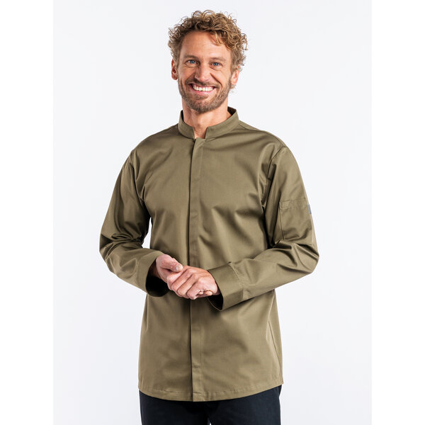 Chaud Devant Koksbuis | Sabor Dark Olive | Groen | Rechte pasvorm | Lange mouw | Heren