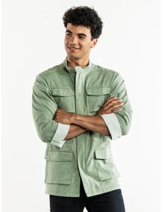 Chaud Devant Koksbuis | Parka Green | Groen | Getailleerde pasvorm | Lange mouw | Heren