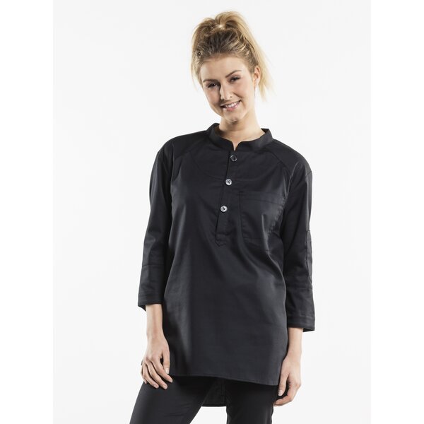 Chaud Devant Koksbuis | Bujutsu Black | Zwart | Getailleerde pasvorm | Driekwart mouw | Unisex