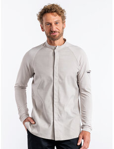 Chaud Devant Koksbuis | Fratello FX Sand Stretch | Zand | Getailleerde pasvorm | Lange mouw | Heren