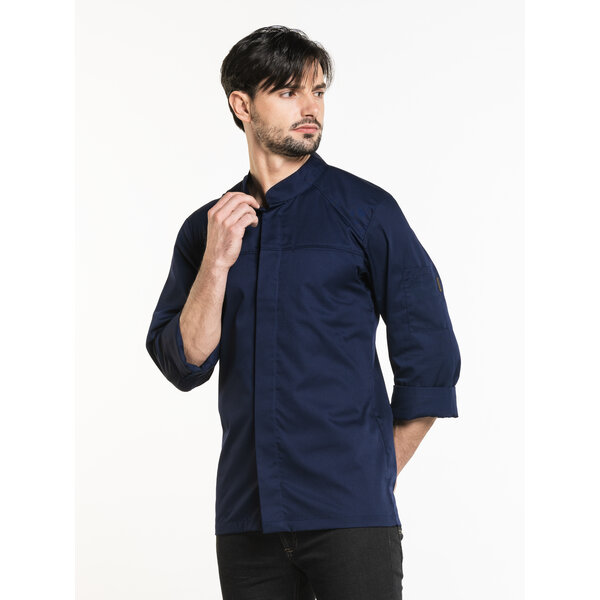 Chaud Devant Koksbuis | Salerno Blue | Blauw | Getailleerde pasvorm | Lange mouw | Heren