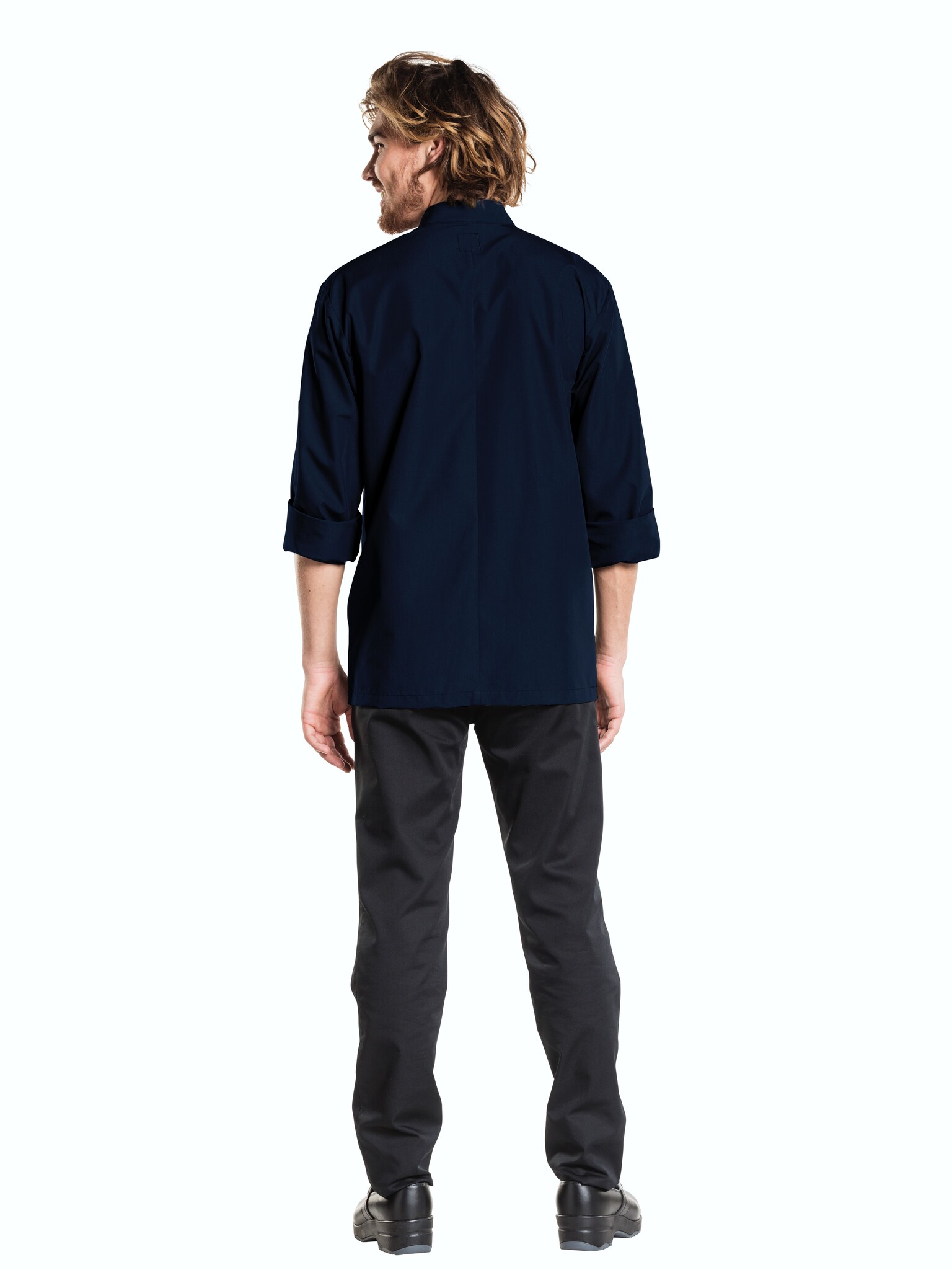 Chaud Devant Koksbuis | Hilton Poco Navy | Blauw | Rechte pasvorm | Lange mouw | Heren, foto 4 van 4