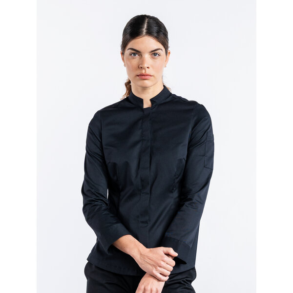 Chaud Devant Koksbuis | Lady Sabor Black | Zwart | Getailleerde pasvorm | Lange mouw | Dames