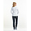 Chaud Devant Koksbuis | Lady Biker FX White Stretch | Wit | Getailleerde pasvorm | Lange mouw | Dames