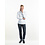 Chaud Devant Koksbuis | Lady Biker FX White Stretch | Wit | Getailleerde pasvorm | Lange mouw | Dames