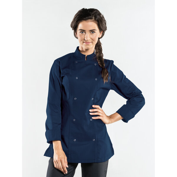 Chaud Devant Koksbuis | Lady Poco Navy | Blauw | Getailleerde pasvorm | Lange mouw | Dames