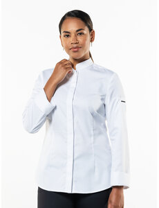 Chaud Devant Koksbuis | Lady Nordic White | Wit | Getailleerde pasvorm | Lange mouw | Dames