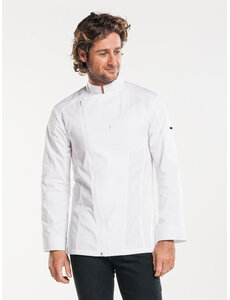 Chaud Devant Koksbuis | Biker White | Wit | Getailleerde pasvorm | Lange mouw | Unisex