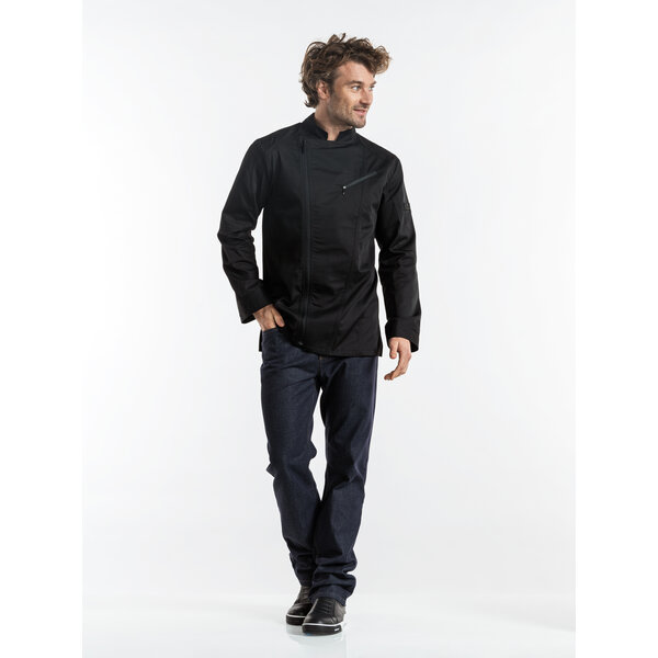 Chaud Devant Koksbuis | Biker Black | Zwart | Getailleerde pasvorm | Lange mouw | Unisex