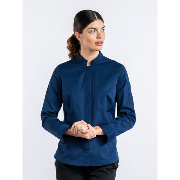 Chaud Devant Koksbuis | Lady Sabor Navy | Blauw | Getailleerde pasvorm | Lange mouw | Dames