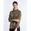 Chaud Devant Koksbuis | Lady Sabor Dark Olive | Groen | Getailleerde pasvorm | Lange mouw | Dames