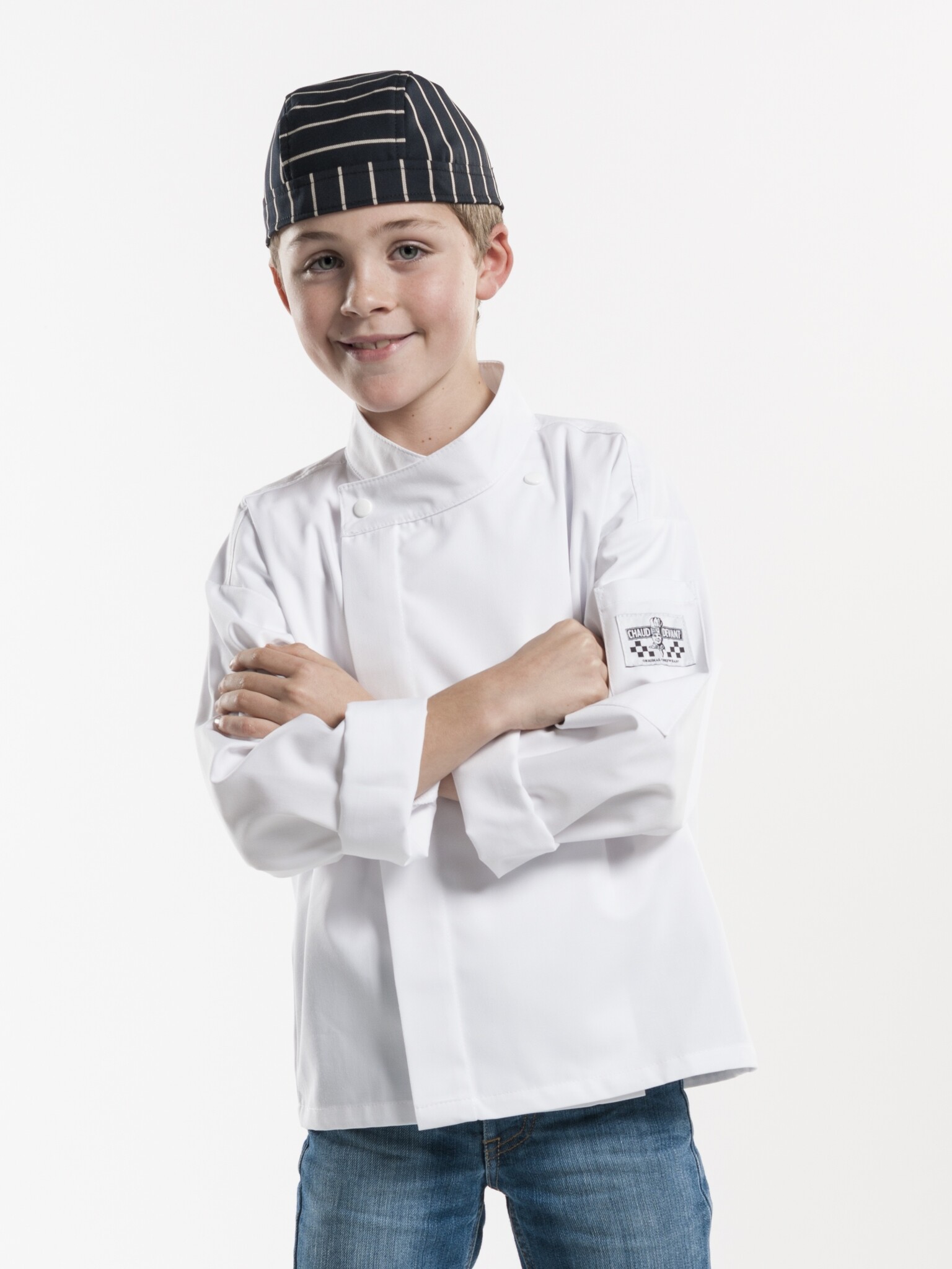 Chaud Devant Koksbuis | Kids White | Wit | | Lange mouw | Kind