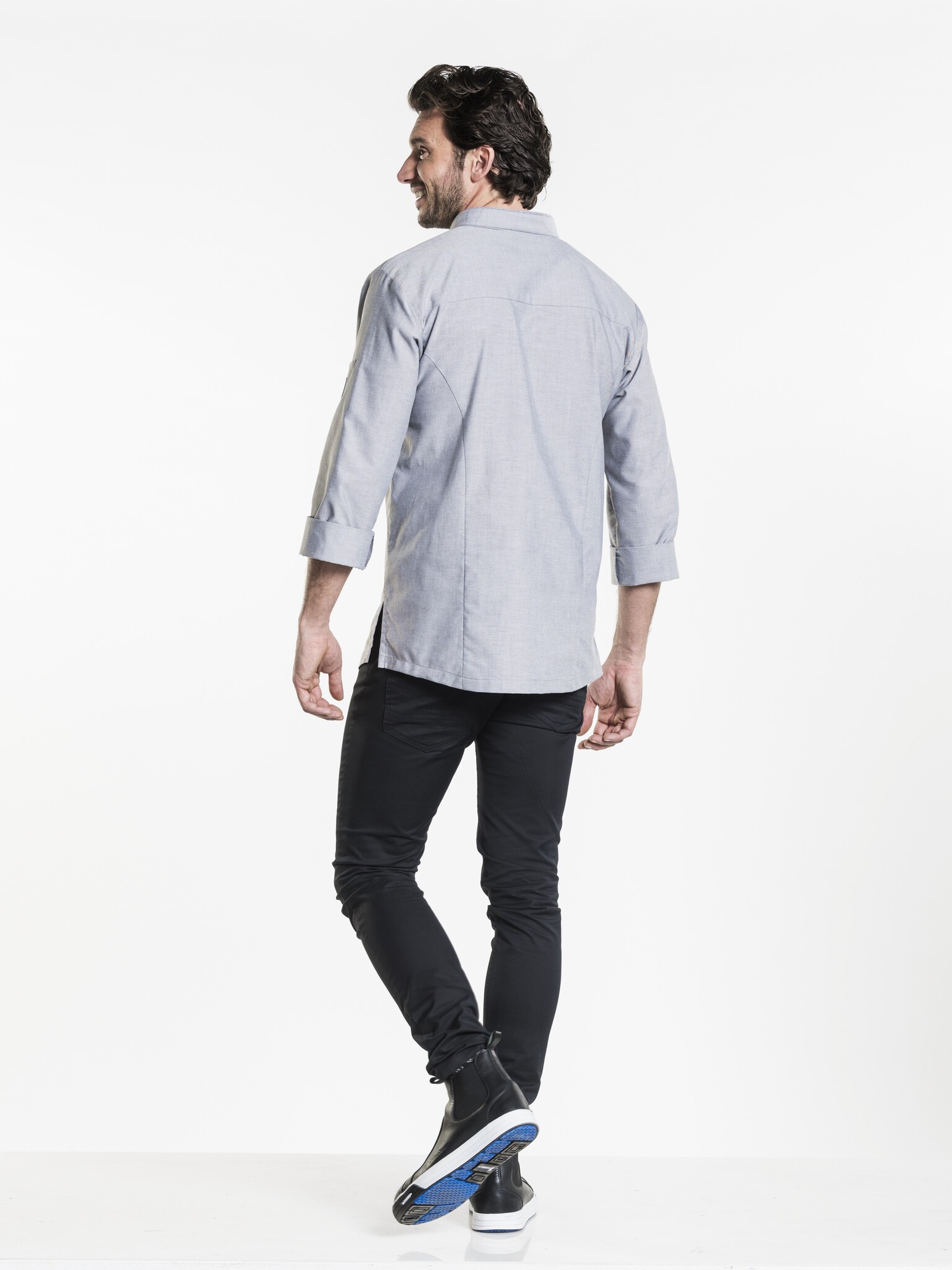 Chaud Devant Koksbuis | Nordic Grey | Grijs | Rechte pasvorm | Lange mouw | Heren, foto 3 van 3