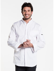 Chaud Devant Koksbuis | Nordic White | Wit | Rechte pasvorm | Lange mouw | Heren