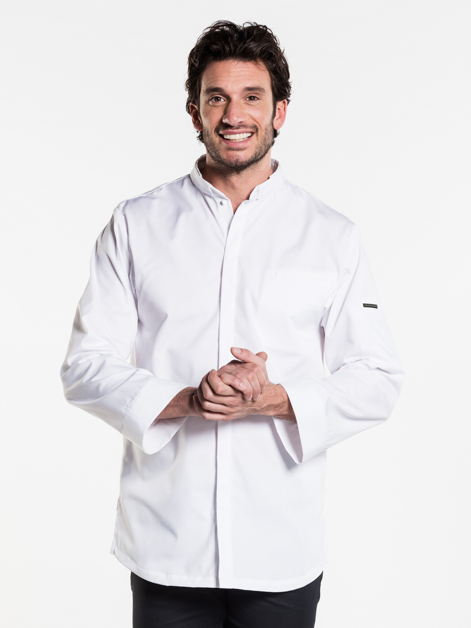 Chaud Devant Koksbuis | Nordic White | Wit | Rechte pasvorm | Lange mouw | Heren