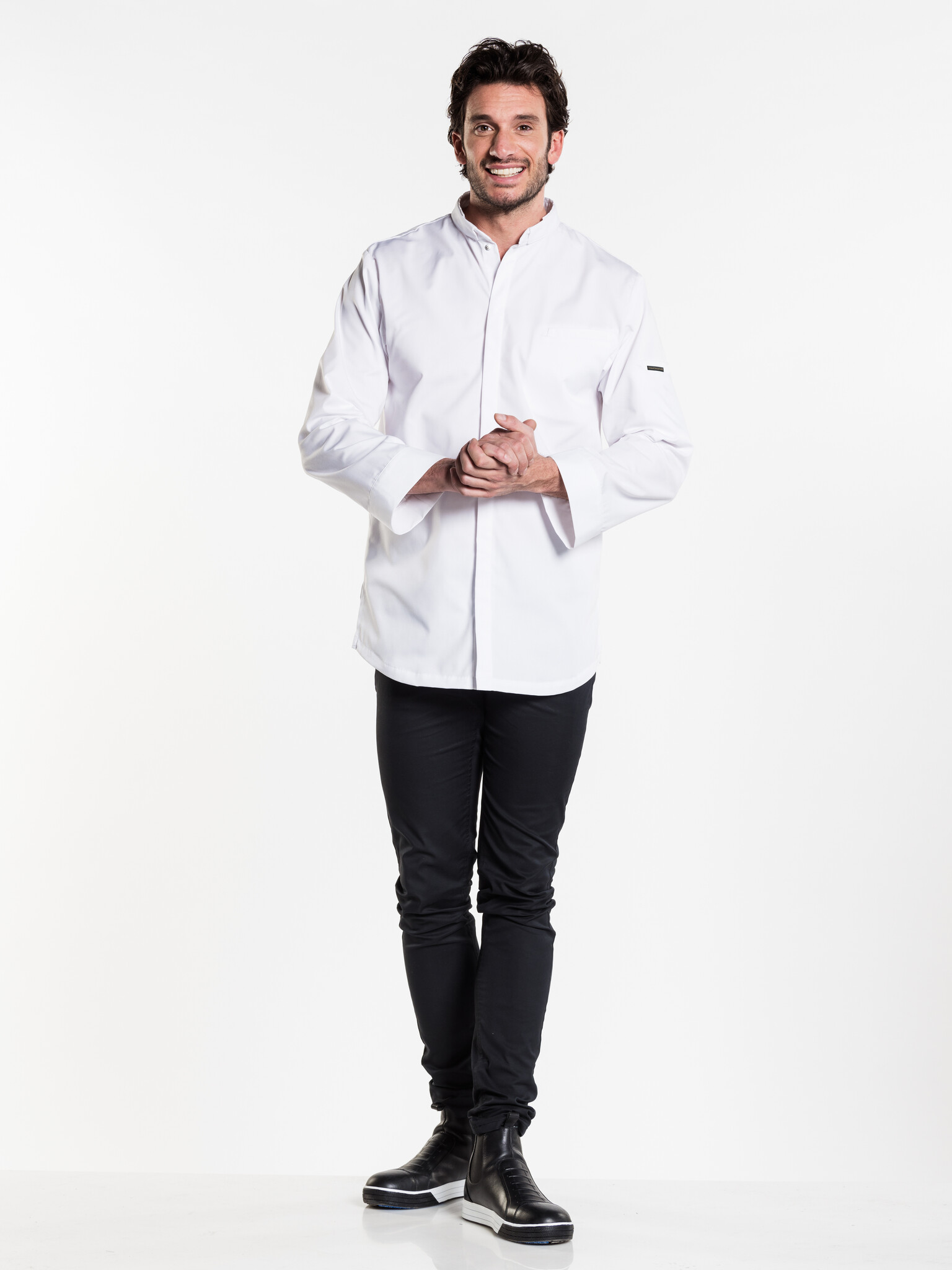 Chaud Devant Koksbuis | Nordic White | Wit | Rechte pasvorm | Lange mouw | Heren, foto 2 van 3