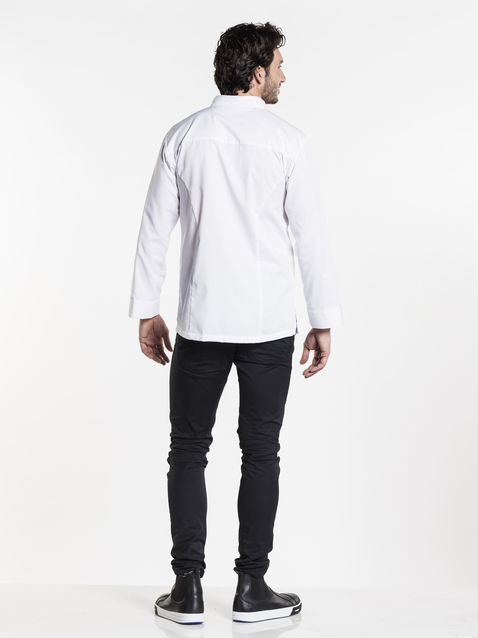 Chaud Devant Koksbuis | Nordic White | Wit | Rechte pasvorm | Lange mouw | Heren, foto 3 van 3