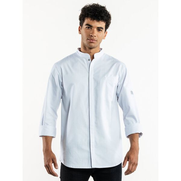 Chaud Devant Koksbuis | Cambio White | Wit | Rechte pasvorm | Lange mouw | Heren