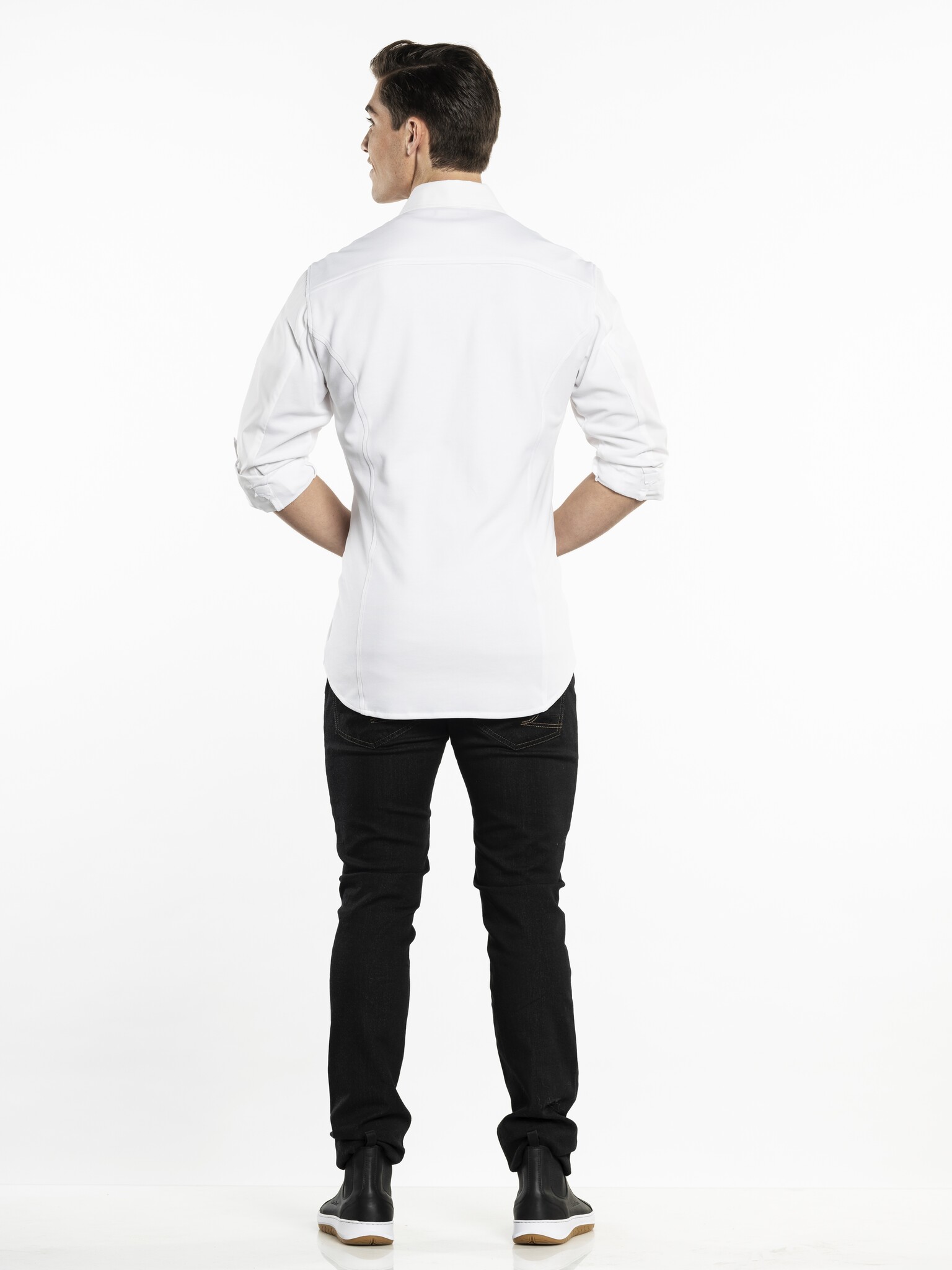 Chaud Devant Overhemd | Men FX White Stretch | Wit | Getailleerde pasvorm | Lange mouw | Heren, foto 3 van 3