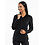 Chaud Devant Blouse | Women FX Black Stretch | Zwart | Getailleerde pasvorm | Lange mouw | Dames