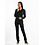 Chaud Devant Blouse | Women FX Black Stretch | Zwart | Getailleerde pasvorm | Lange mouw | Dames