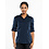 Chaud Devant Blouse | Women FX Navy Stretch | Blauw | Getailleerde pasvorm | Lange mouw | Dames