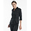 Chaud Devant Blouse | Women Black Stretch 3/4 Sleeve | Zwart | Getailleerde pasvorm | Driekwart mouw | Dames
