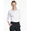 Chaud Devant Blouse | Women White Stretch 3/4 Sleeve | Wit | Getailleerde pasvorm | Driekwart mouw | Dames