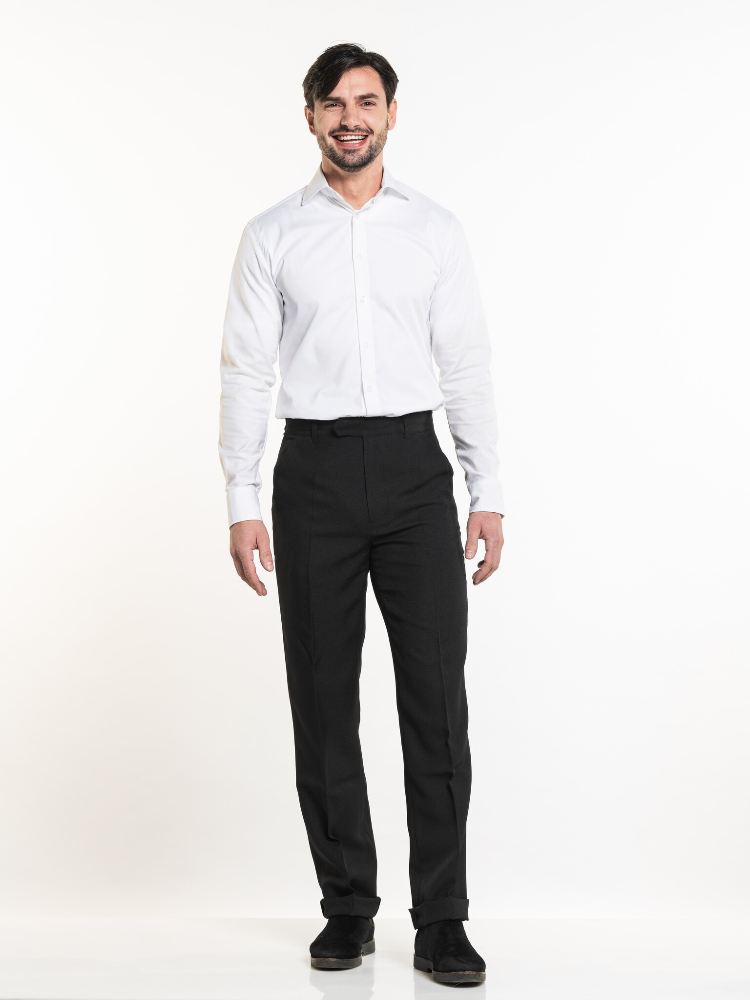 Chaud Devant Overhemd | Men White Stretch | Wit | Getailleerde pasvorm | Lange mouw | Heren, foto 2 van 3