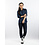Chaud Devant Blouse | Women Blue Denim Stretch 3/4 Sleeve | Blauw | Getailleerde pasvorm | Driekwart mouw | Dames