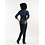 Chaud Devant Blouse | Women Blue Denim Stretch 3/4 Sleeve | Blauw | Getailleerde pasvorm | Driekwart mouw | Dames
