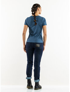 Chaud Devant T-Shirt Koks | Lady Tierra Blue Melee | Blauw | Gerecyclede stof | Korte mouw | Dames