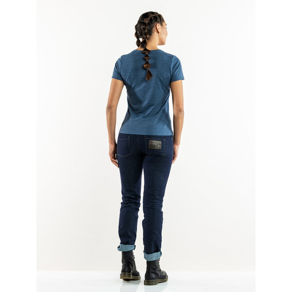 Chaud Devant T-Shirt Koks | Lady Tierra Blue Melee | Blauw | Gerecyclede stof | Korte mouw | Dames