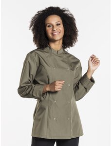 Chaud Devant Koksbuis | Lady Poco Dark Olive | Groen | Getailleerde pasvorm | Lange mouw | Dames