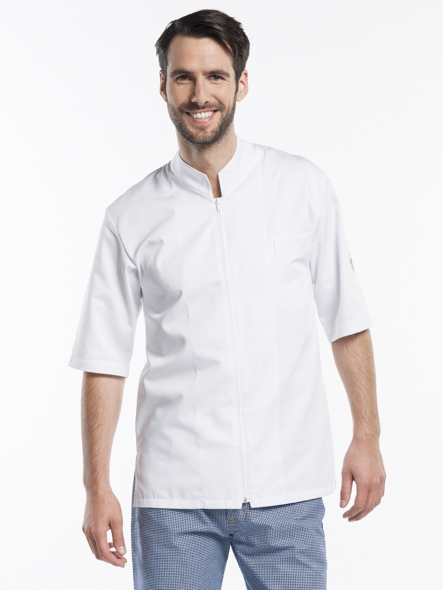 Chaud Devant Koksbuis | Monza White Short Sleeve | Wit | Rechte pasvorm | Korte mouw | Heren