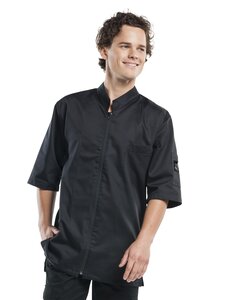 Chaud Devant Koksbuis | Monza Black Short Sleeve | Zwart | Rechte pasvorm | Korte mouw | Heren