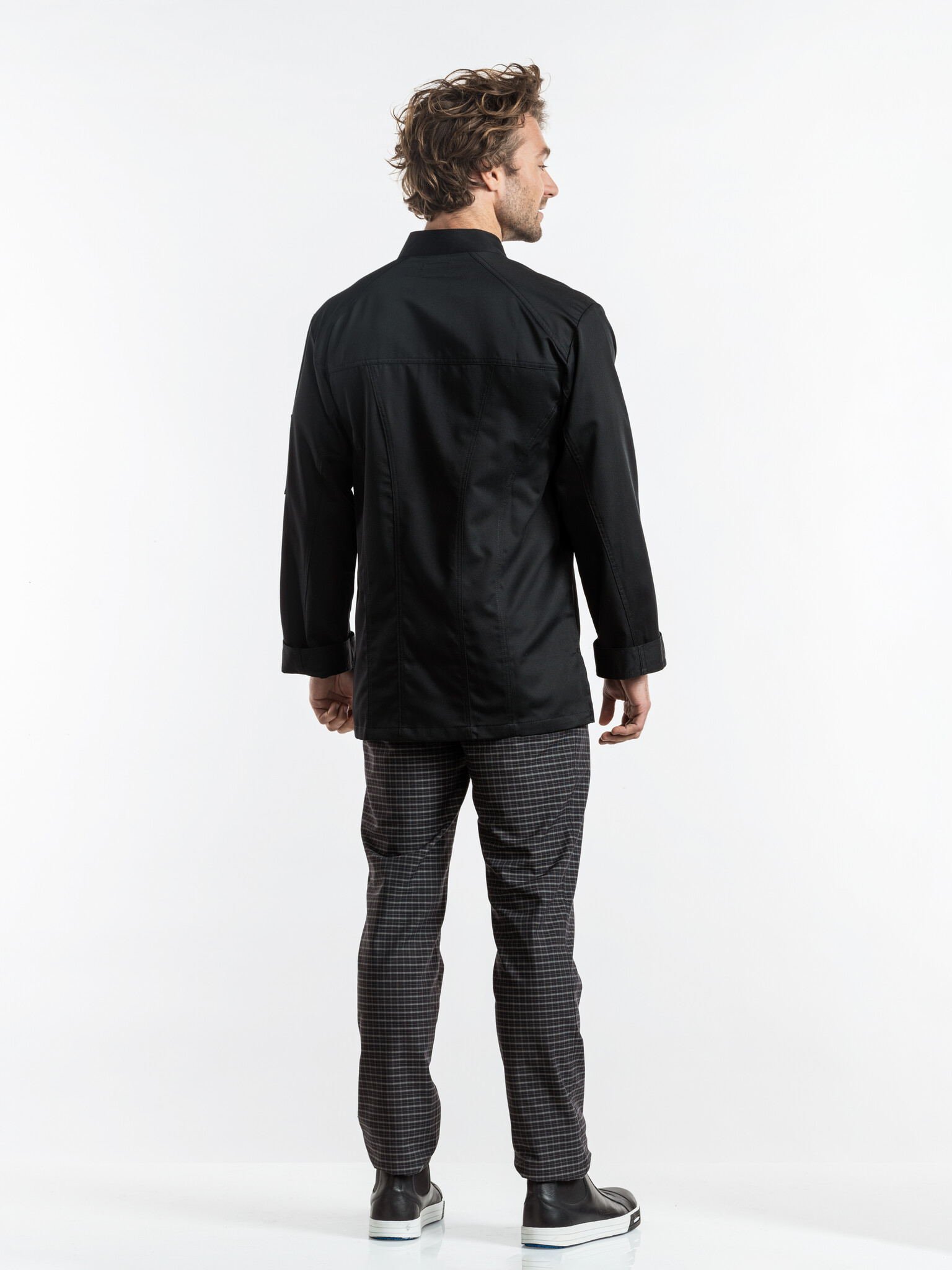 Chaud Devant Koksbuis | Modena Black | Zwart | Rechte pasvorm | Lange mouw | Heren, foto 5 van 5