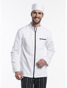 Chaud Devant Koksbuis | Modena White | Wit | Rechte pasvorm | Lange mouw | Heren