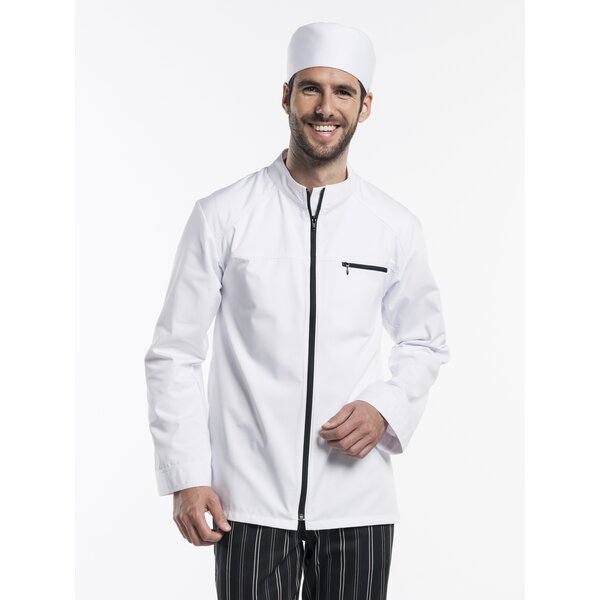 Chaud Devant Koksbuis | Modena White | Wit | Rechte pasvorm | Lange mouw | Heren