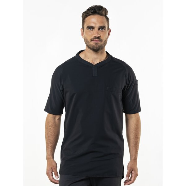 Chaud Devant Koksbuis | T-shirt Valente FX Black Stretch | Zwart | Rechte pasvorm | Korte mouw | Unisex