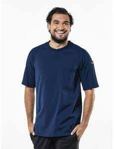 Chaud Devant Koksbuis | T-shirt Valente FX Navy Stretch | Blauw | Rechte pasvorm | Korte mouw | Unisex