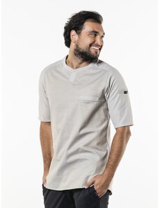 Chaud Devant Koksbuis | T-shirt Valente FX Sand Stretch | Zand | Rechte pasvorm | Korte mouw | Unisex