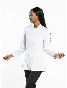 Chaud Devant Koksbuis | Lady Monza White | Wit | Getailleerde pasvorm | Lange mouw | Dames