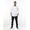Chaud Devant Koksbuis | T-shirt Valente FX White Stretch LS | Wit | Rechte pasvorm | Lange mouw | Unisex