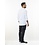 Chaud Devant Koksbuis | T-shirt Valente FX White Stretch LS | Wit | Rechte pasvorm | Lange mouw | Unisex