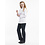 Chaud Devant Koksbuis | Lady Poco White | Wit | Getailleerde pasvorm | Lange mouw | Dames