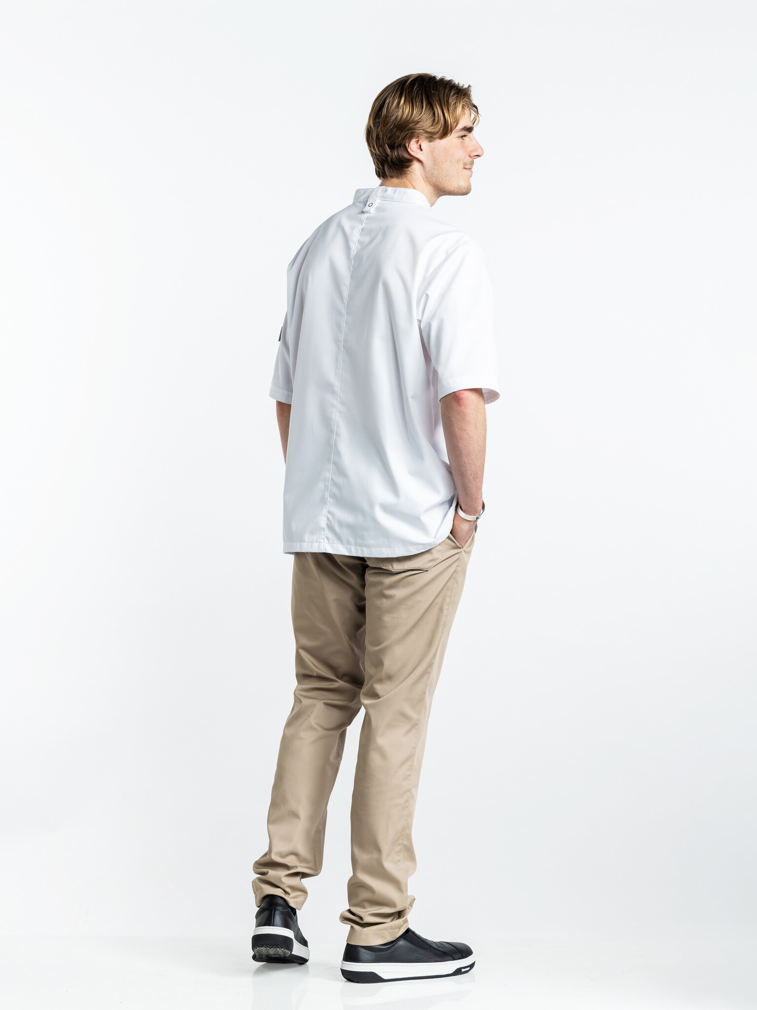 Chaud Devant Koksbuis | Sabor White Short Sleeve | Wit | | Korte mouw | Heren